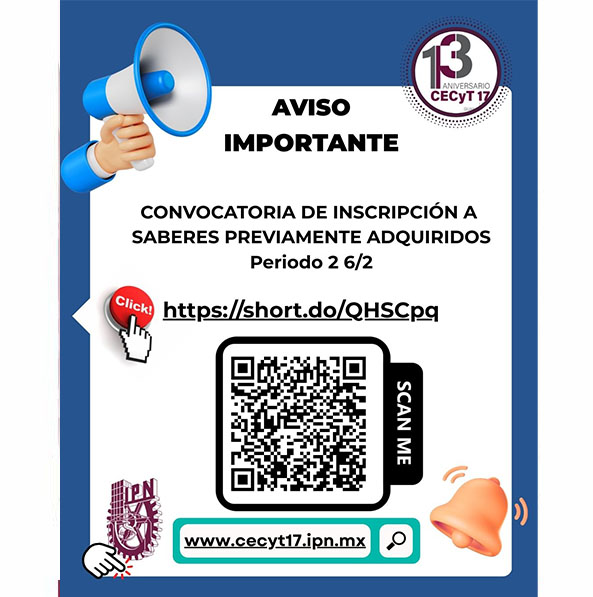 Convocatoria de inscripcion saberes previamente adquiridos
